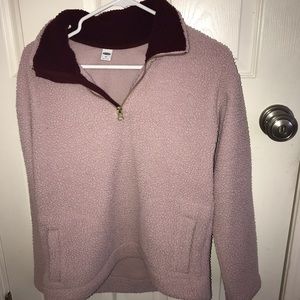 light pink fluffy sweater!!